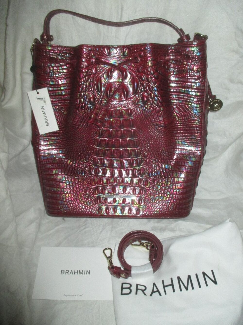 Brahmin Handbags Marlowe in Sangria Melbourne New With Tags- DUST BAG